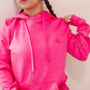 Pink Adidas hoodie